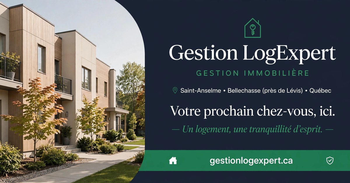 Gestion LogExpert – Votre prochain chez-vous, ici. Gestion immobilière à Saint-Anselme, Bellechasse